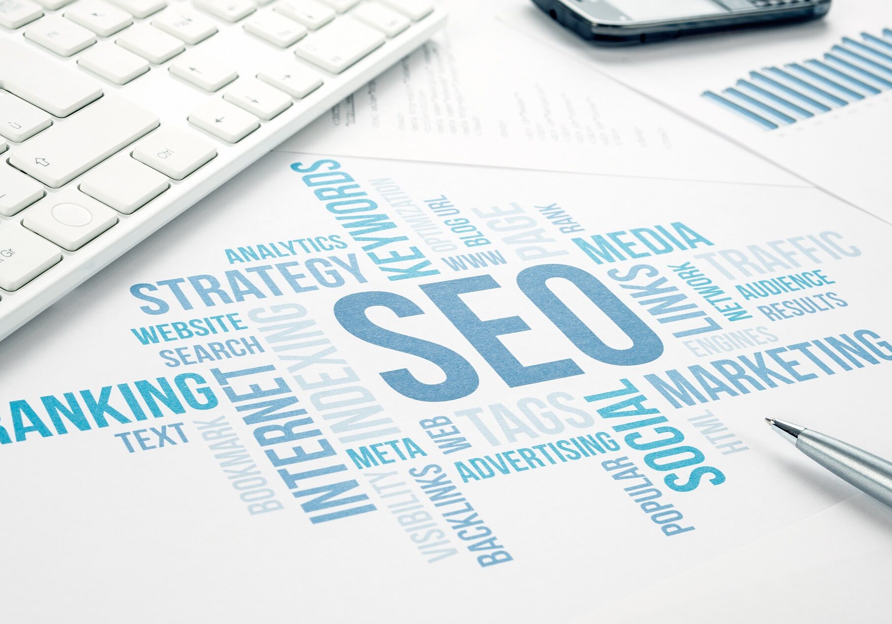 Seo,Business,,Search,Engine,Optimazion,,Concept,Cloud,Chart.,Blue,Toned Seo business, search engine optimazion, concept cloud chart