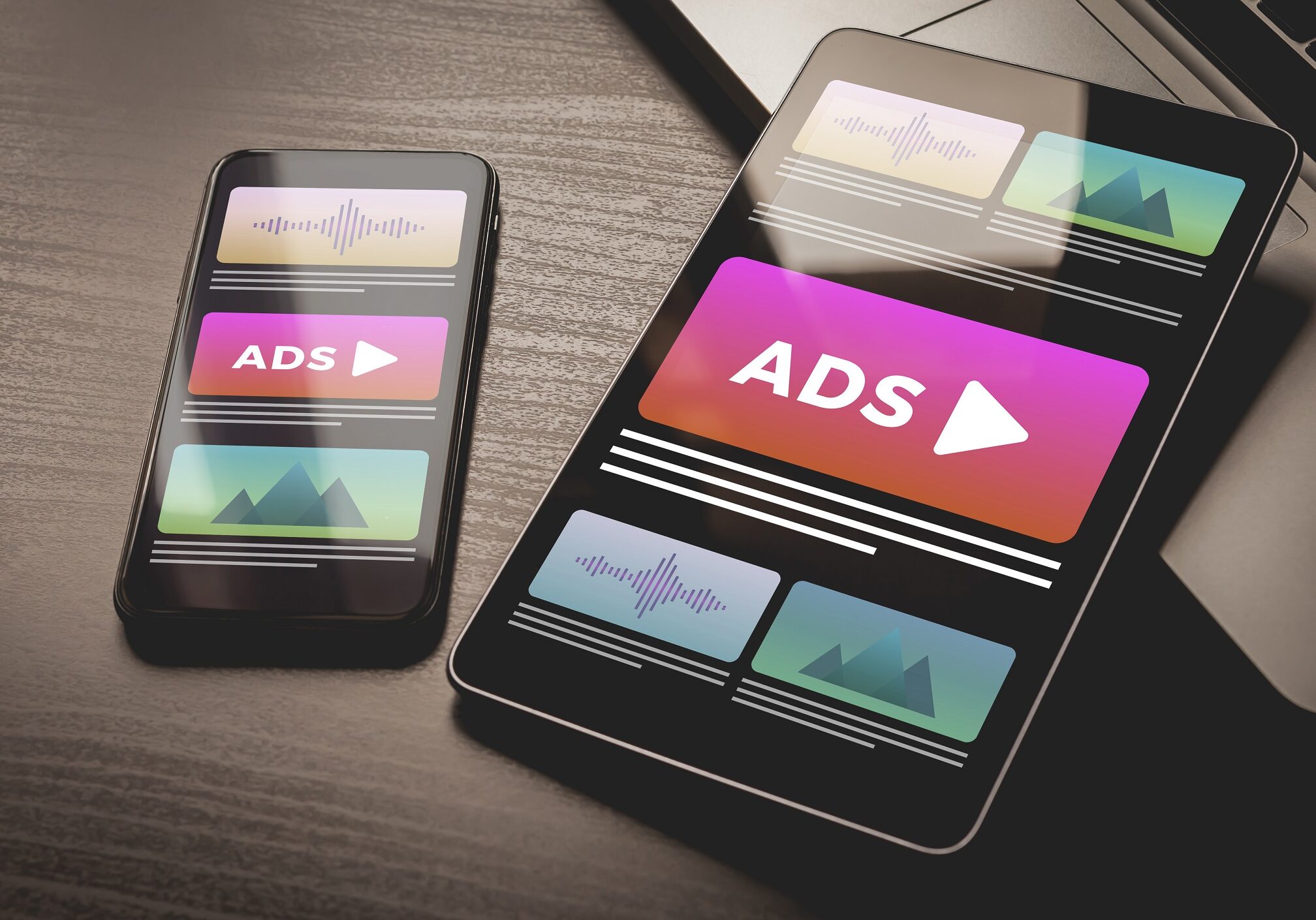 Programmatic,Advertising,Concept.,Youtube,Online,Native,Targeting,Ads,Marketing,Strategy. Remarketing Ads