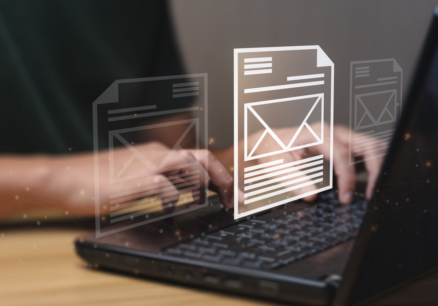 Email Marketing Concept Send an email