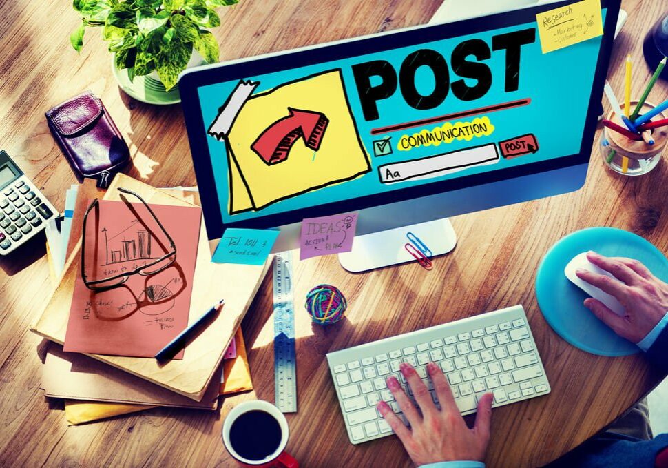 Wordpress Post on Computer